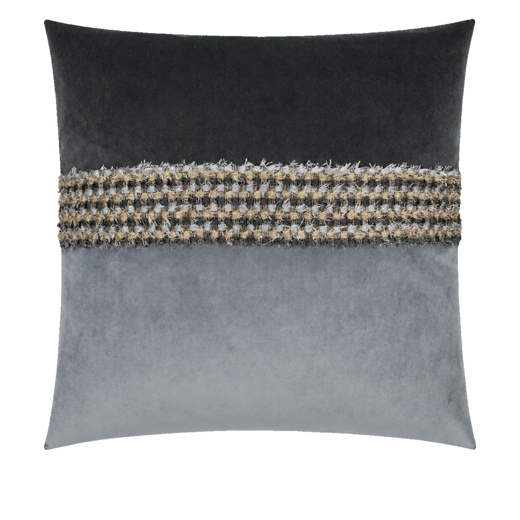Fuzzy Graphite – 24" × 24" Luxury Square Pillow