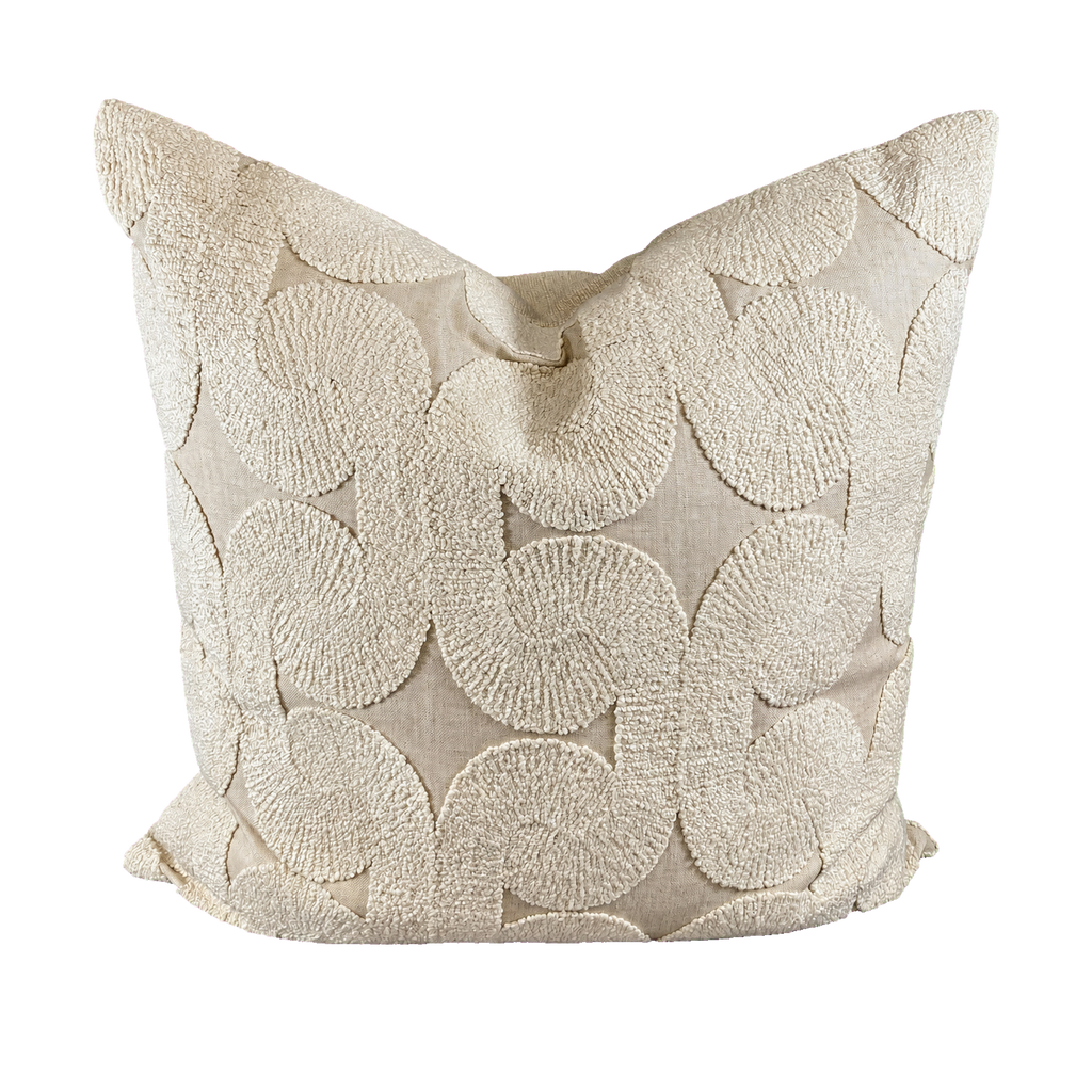 Posh Den Natural – 24" × 24" Luxury Square Pillow
