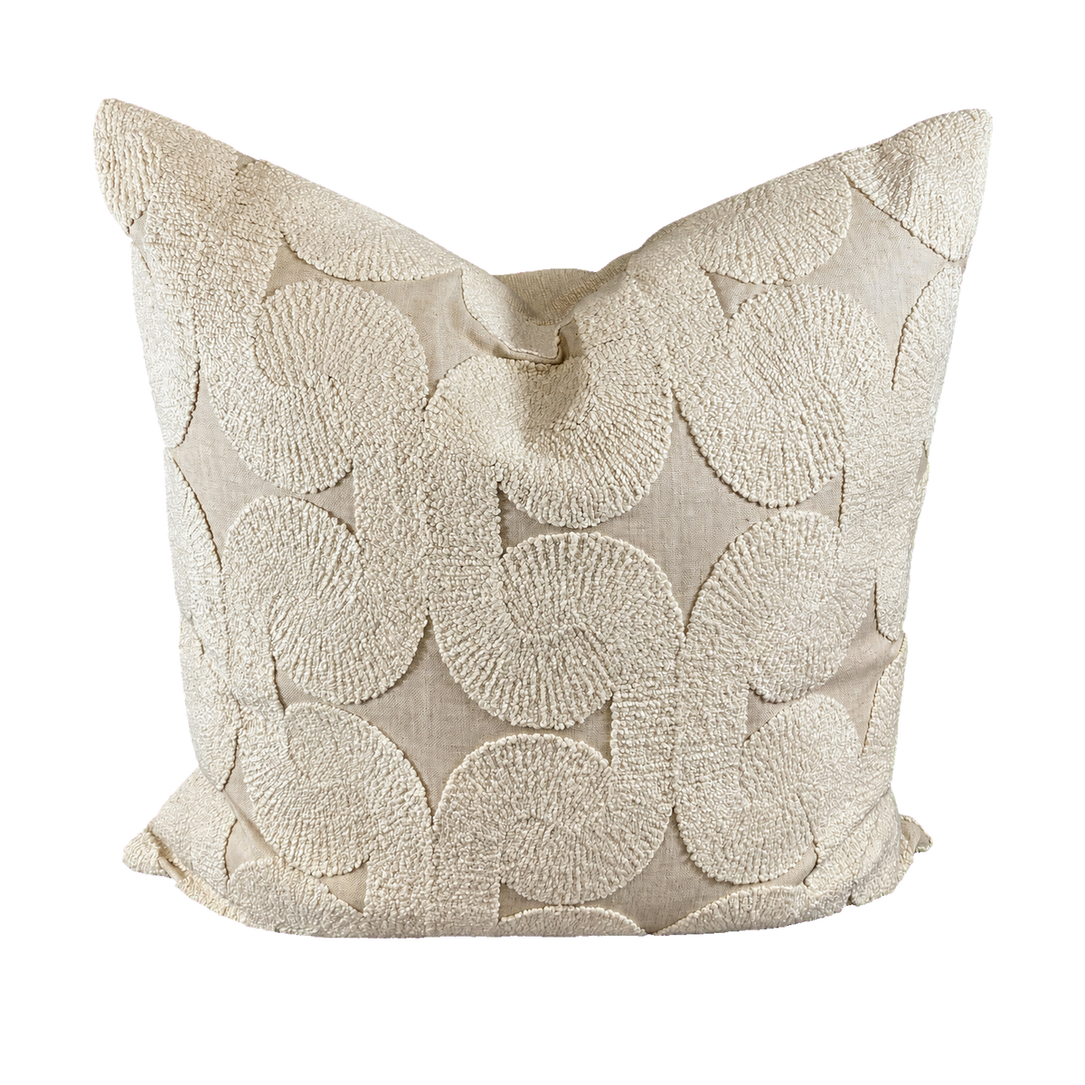 Posh Den Natural – 24" × 24" Luxury Square Pillow
