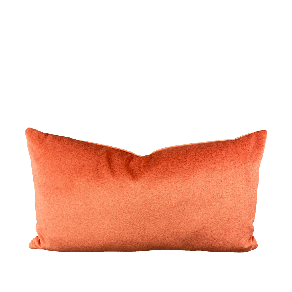Merino Coral – 24" × 14" Luxury Lumbar Pillow