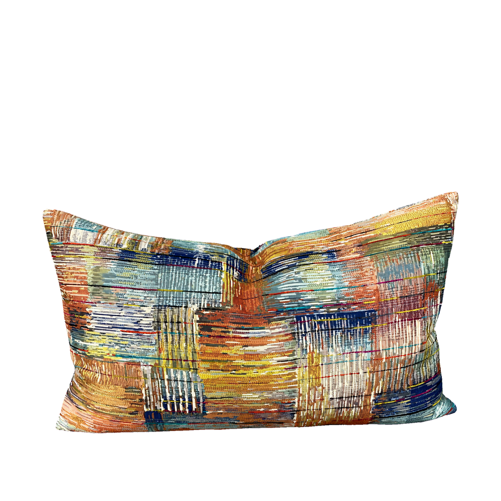 Color Spark – 24" × 14" Luxury Lumbar Pillow