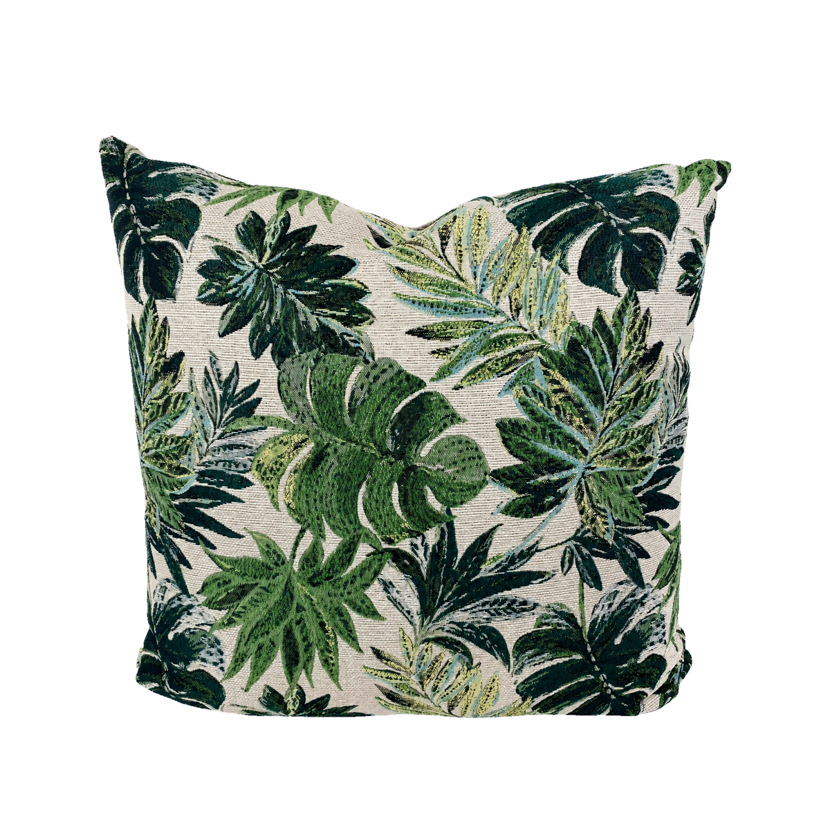 Rain Forest Green – 22" × 22" Luxury Outdoor Square Pillow