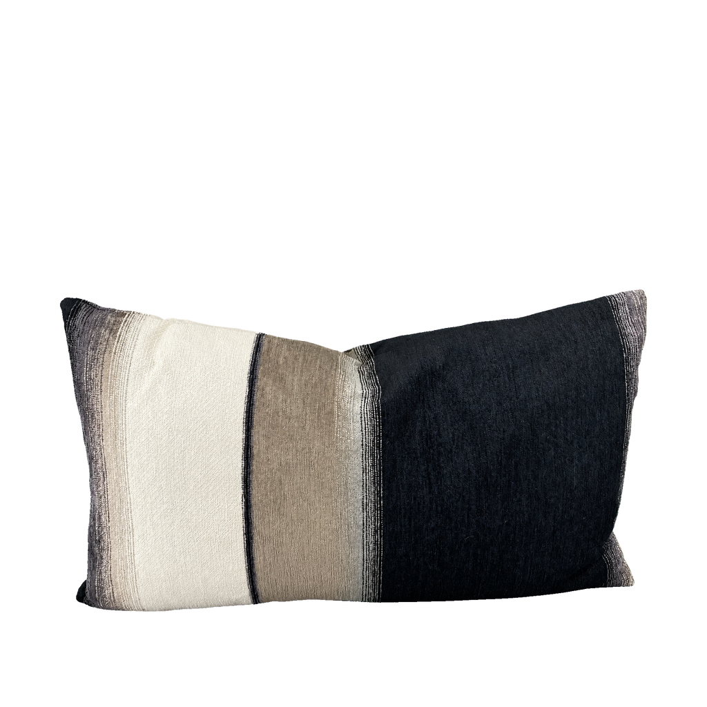 Kamara Ebony – 24" × 14" Luxury Lumbar Pillow