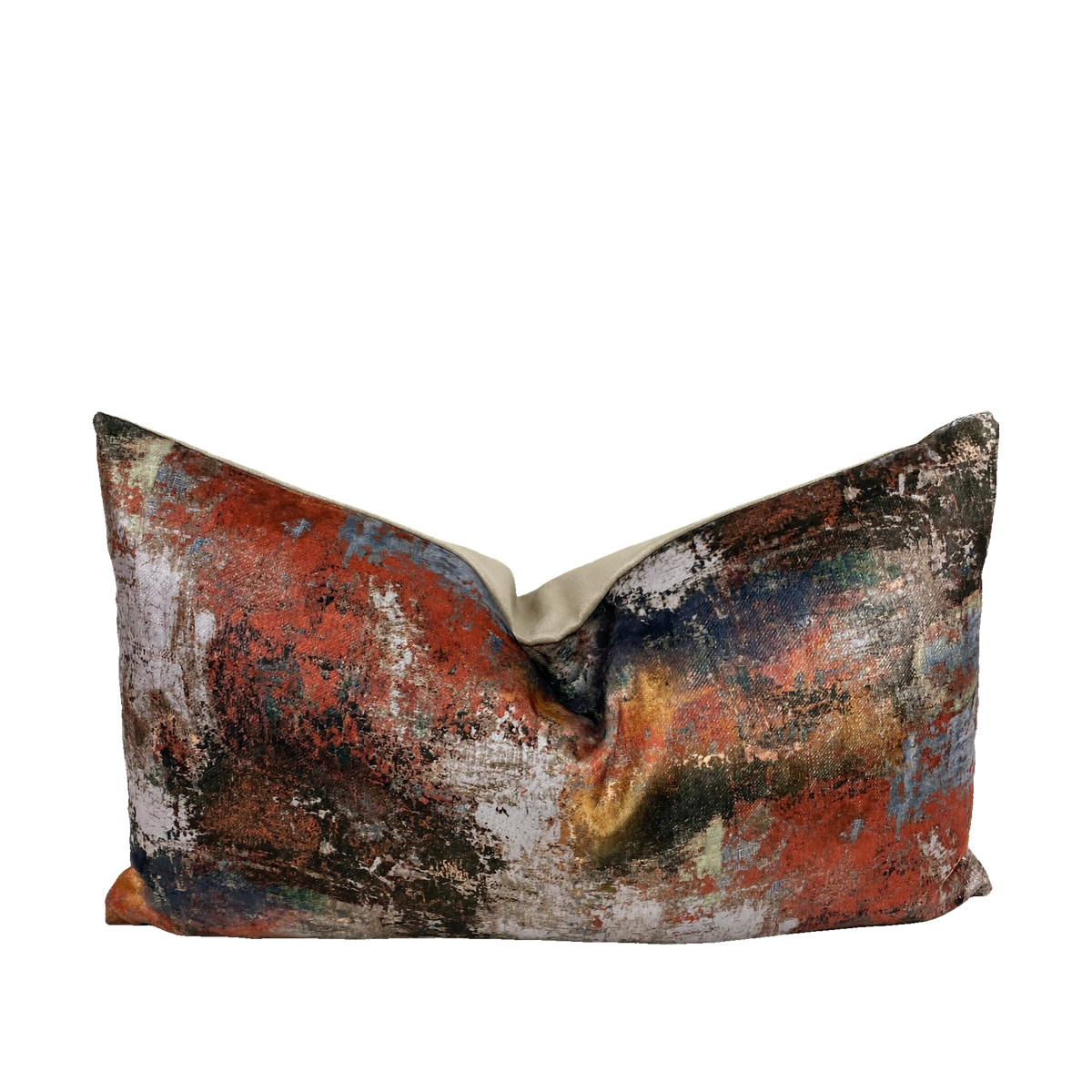 Reverie Carmine – 24" × 14" Luxury Lumbar Pillow