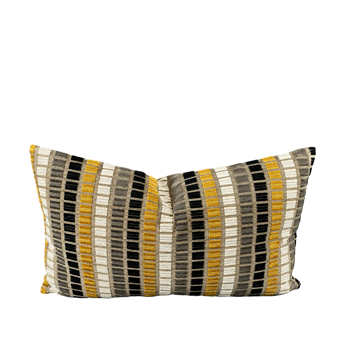 Noir Gold – 24" × 14" Luxury Lumbar Pillow