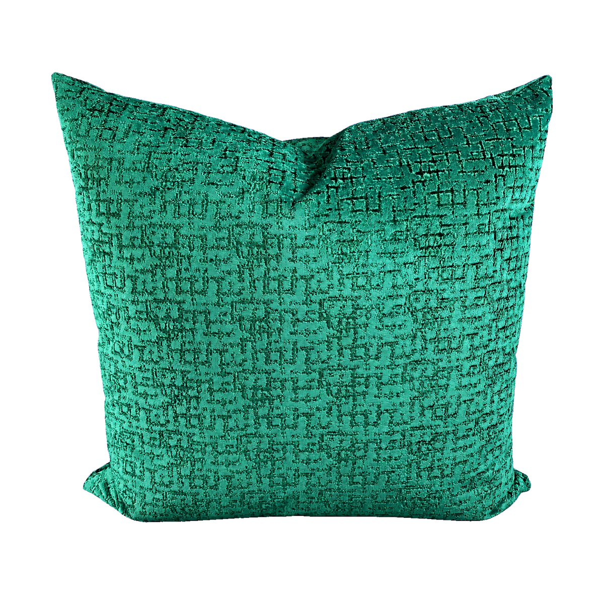 Tetris Emerald – 24" × 24" Luxury Square Pillow