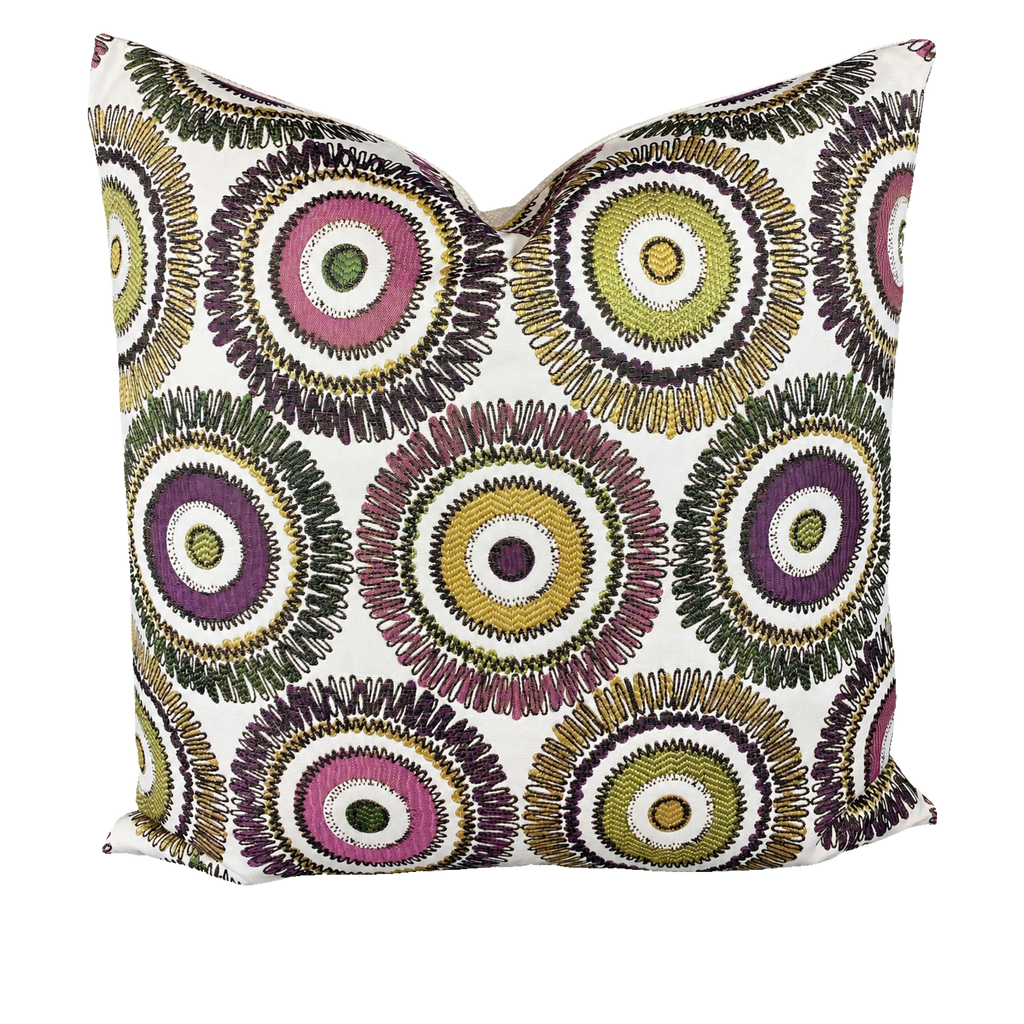 Squiggs Purple – 24" × 24" Luxury Square Pillow
