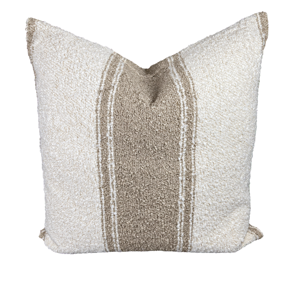 Mackinac Ecru – 24" × 24" Luxury Square Pillow