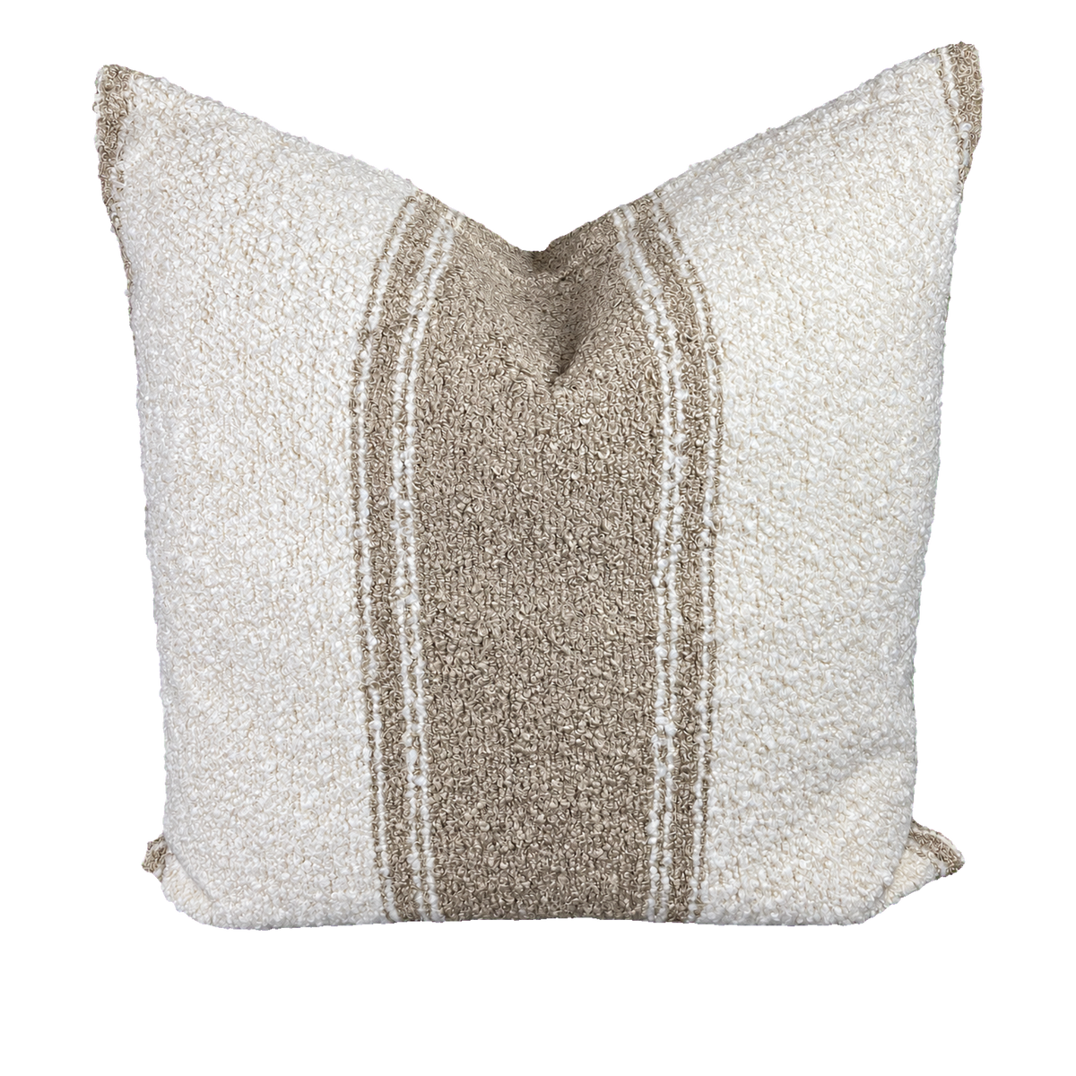 Mackinac Ecru – 24" × 24" Luxury Square Pillow