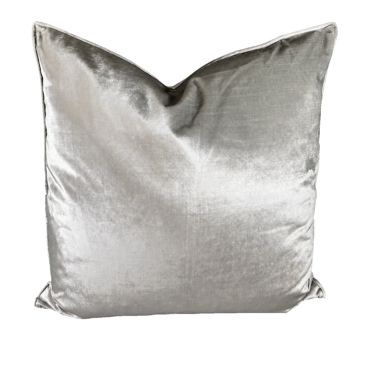 Iridescence Double Front Silver – 24" × 24" Luxury Square Pillow