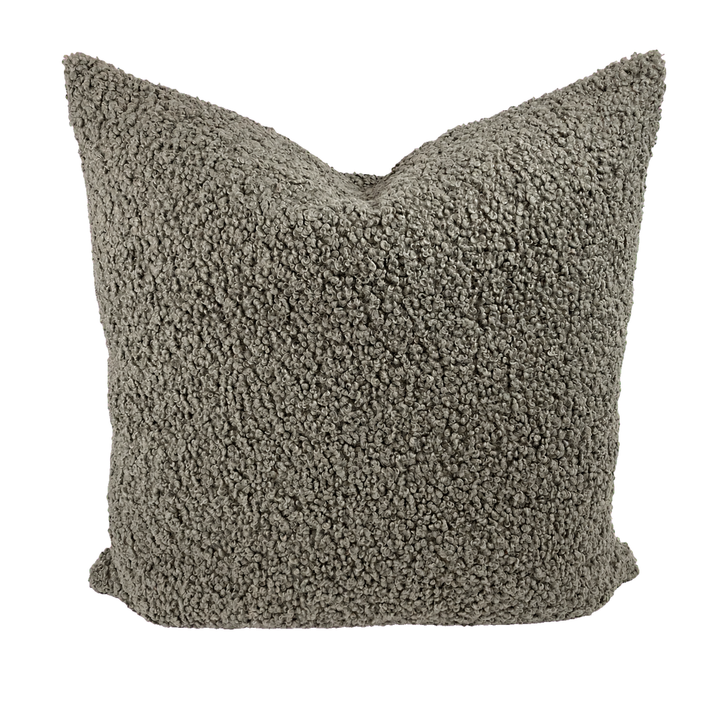 Poodle Pewter – 24" × 24" Luxury Square Pillow