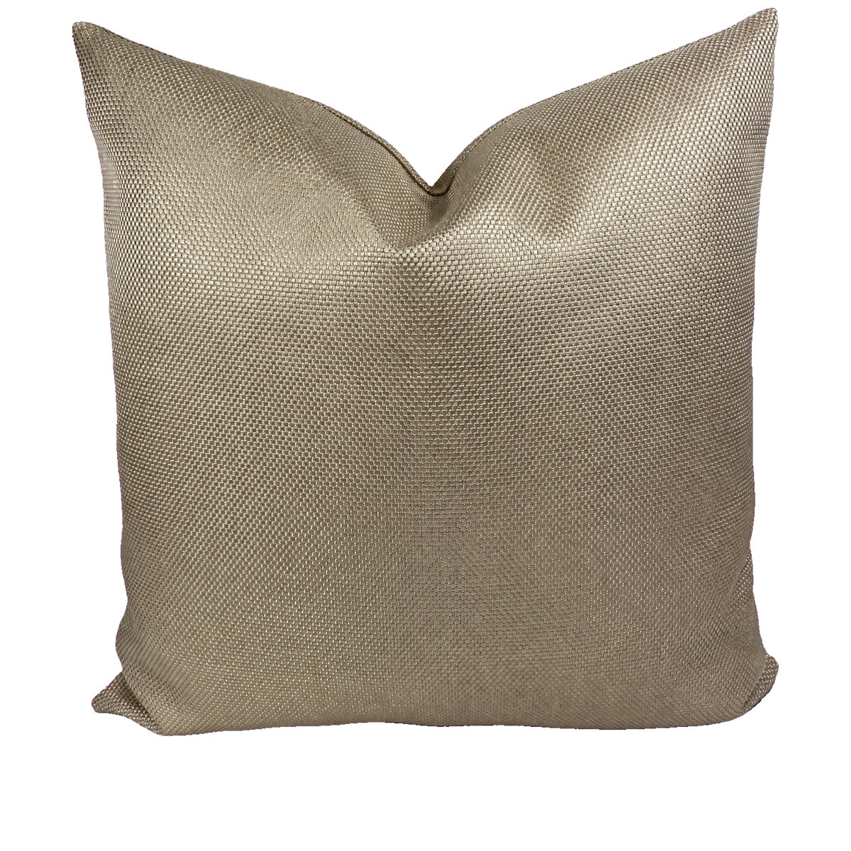 Champagne Weave – 24" × 24" Luxury Square Pillow