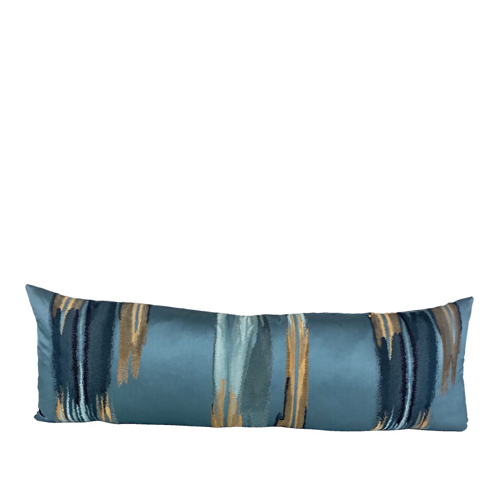 Blue Breeze – 42" × 14" Luxury Bolster Pillow