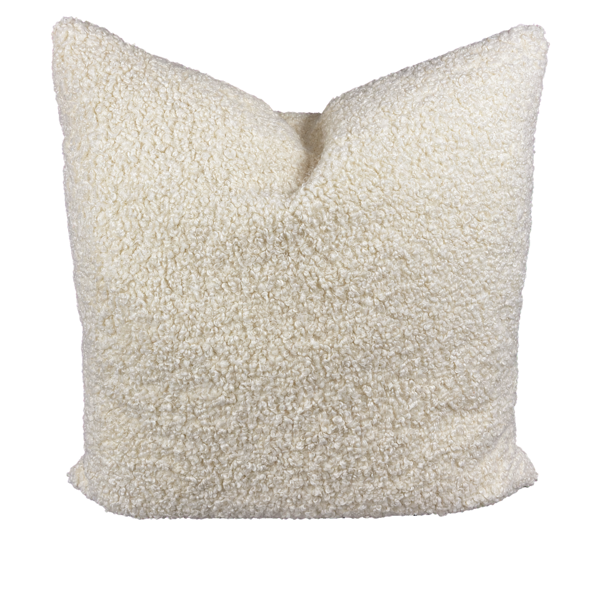 Poodle Ivory – 24" × 24" Luxury Square Pillow
