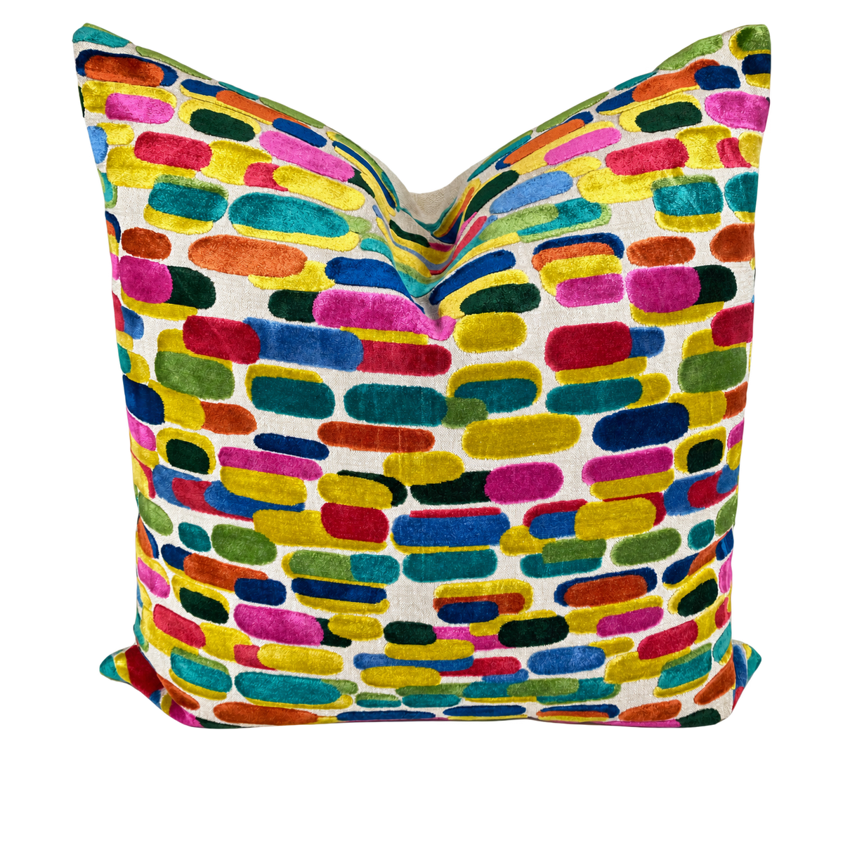 Capsules Carnival – 24" × 24" Luxury Square Pillow