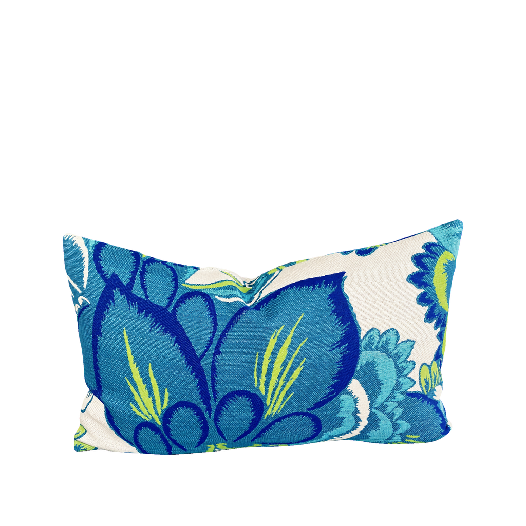 Palio Floral – 22" × 12" Luxury Outdoor Lumbar Pillow