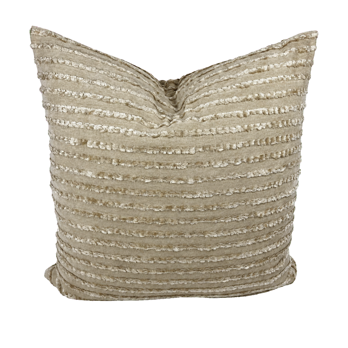 Keaton Latte – 24" × 24" Luxury Square Pillow