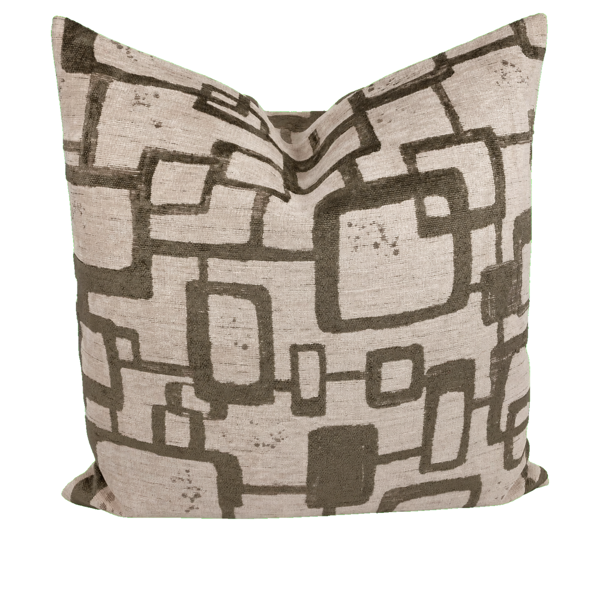 Patina Taupe – 24" × 24" Luxury Square Pillow