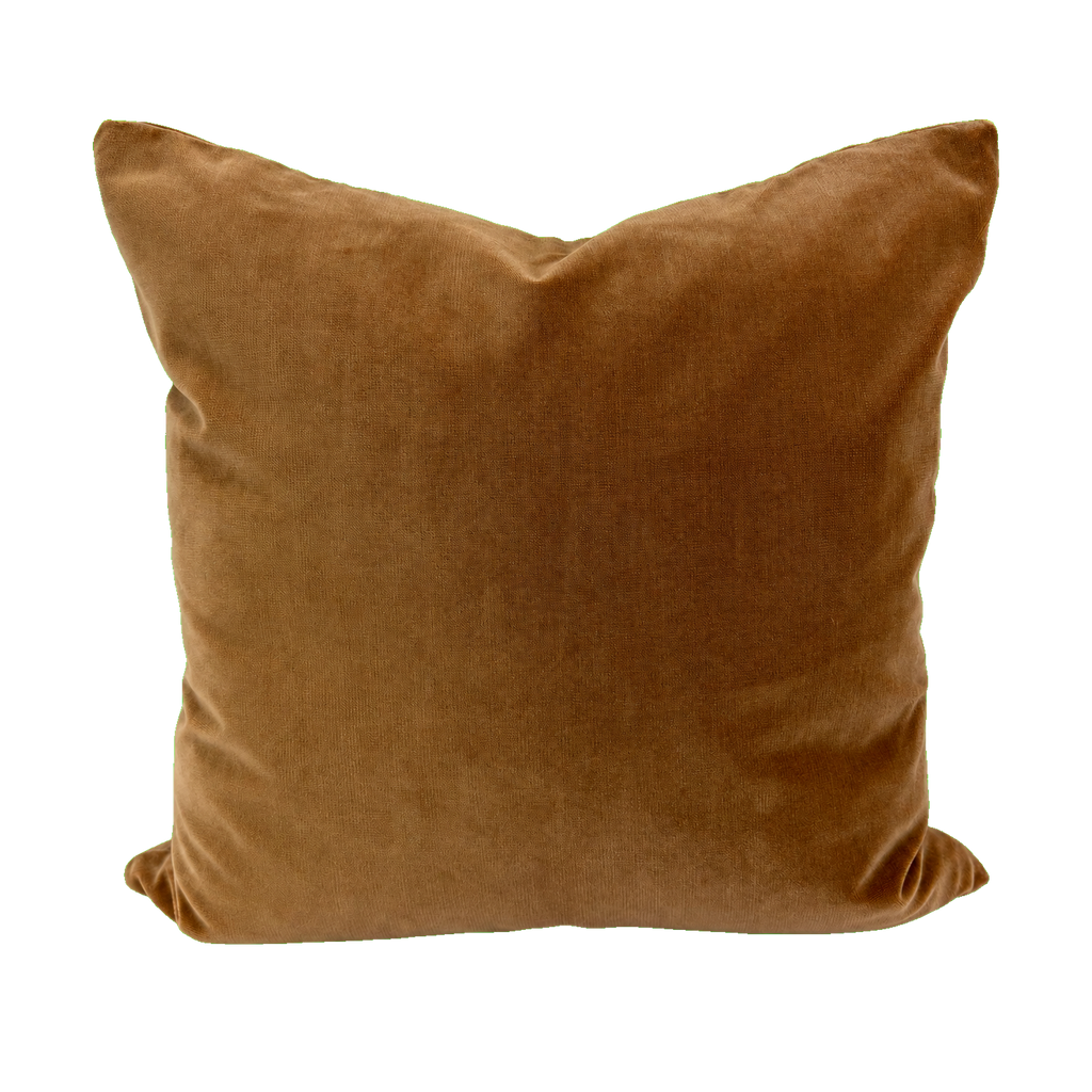 Deveraux Cognac – 24" × 24" Luxury Square Pillow