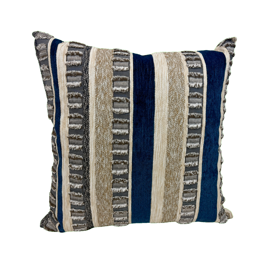 Teton Indigo – 22" × 22" Luxury Outdoor Square Pillow