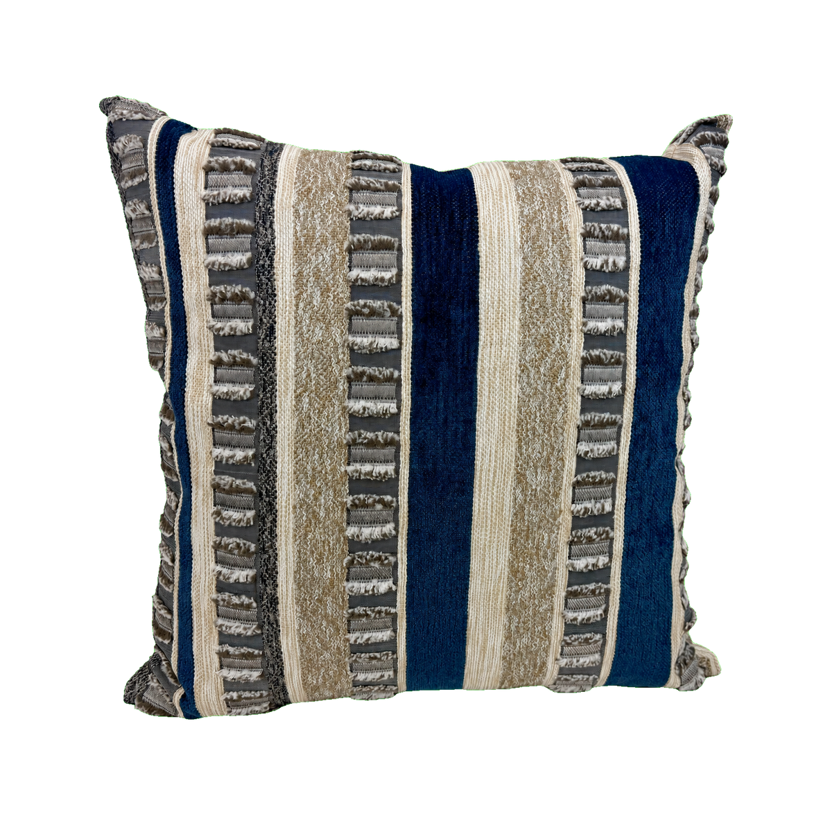 Teton Indigo – 22" × 22" Luxury Outdoor Square Pillow