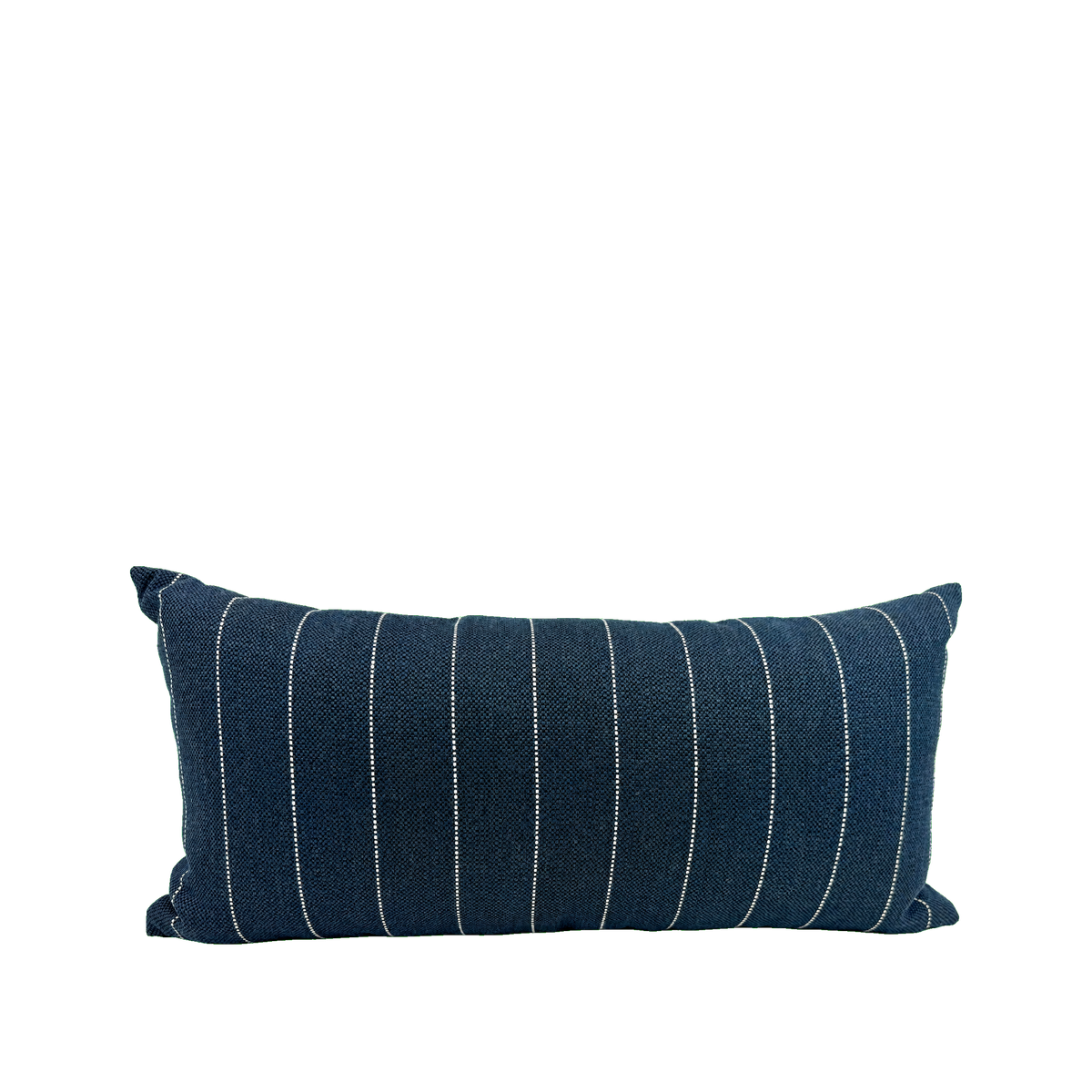 Malibu Indigo – 12" × 22" Luxury Outdoor Lumbar Pillow