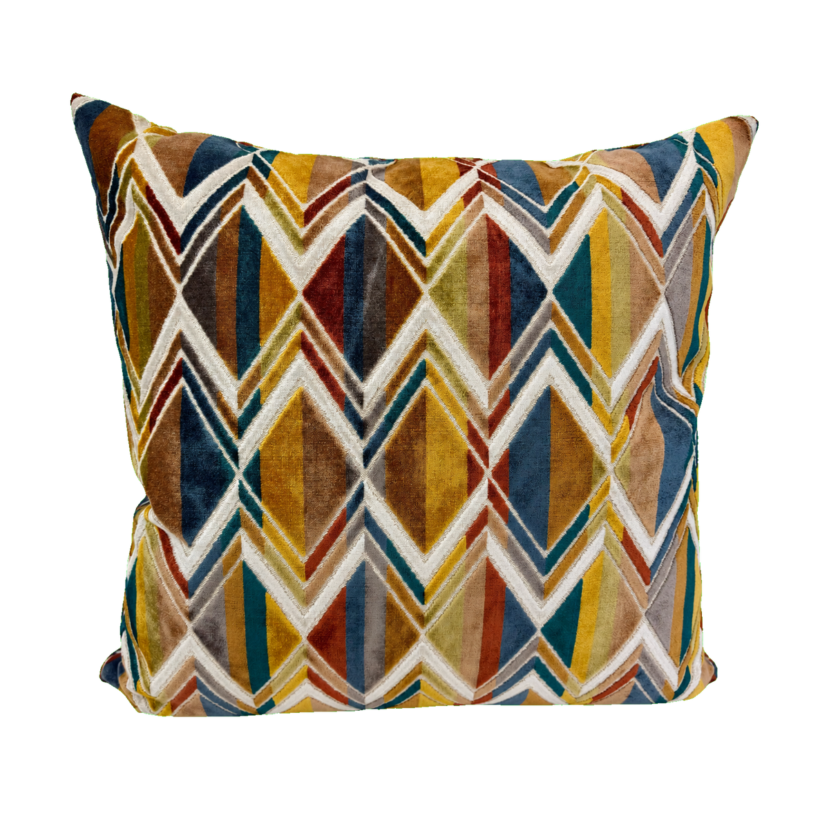 Facet Sunset – 24" × 24" Luxury Square Pillow