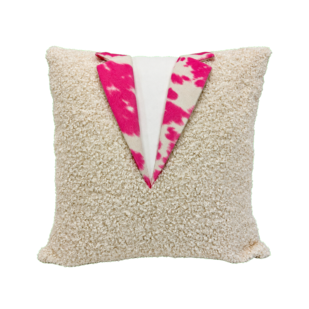 Pink Cowgirl #1 – 22" × 22" Luxury Tailored Pillow