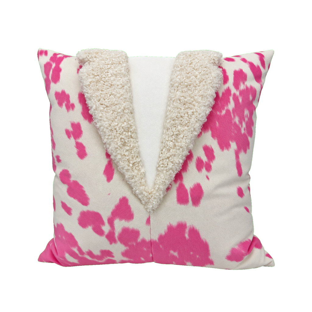 Pink Cowgirl #2 – 22" × 22" Luxury Tailored Pillow