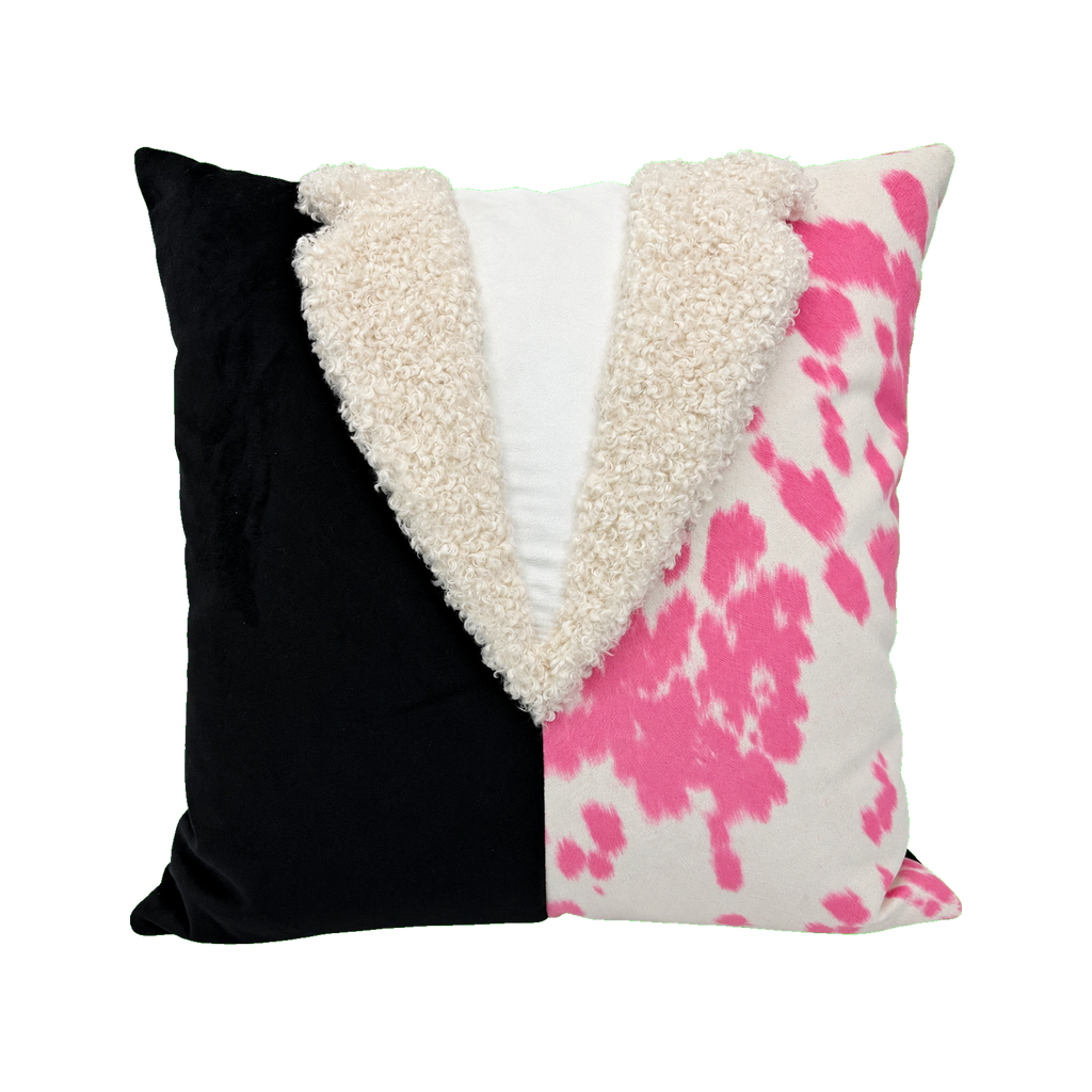 Pink Cowgirl #3 – 22" × 22" Luxury Tailored Pillow