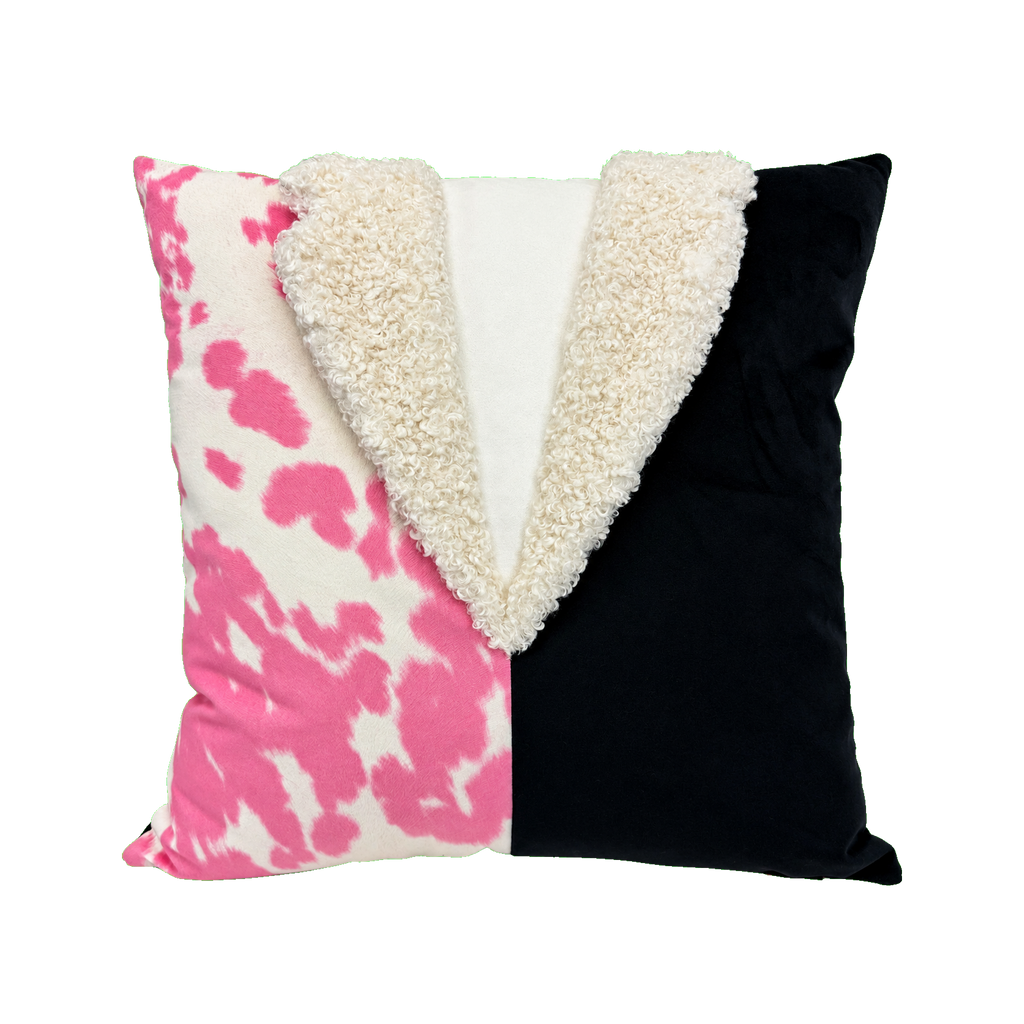 Pink Cowgirl #4 – 22" × 22" Luxury Tailored Pillow