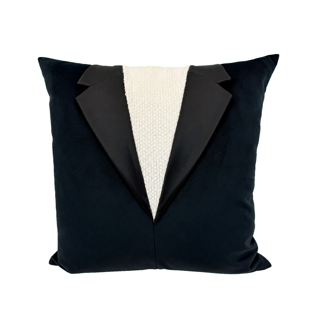 Tuxedo #1 – 22" × 22" Luxury Tailored Pillow