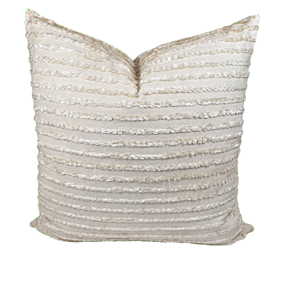 Keaton Cream – 24" × 24" Luxury Square Pillow