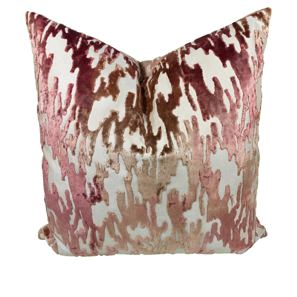 Jervis Blush – 24" × 24" Luxury Square Pillow