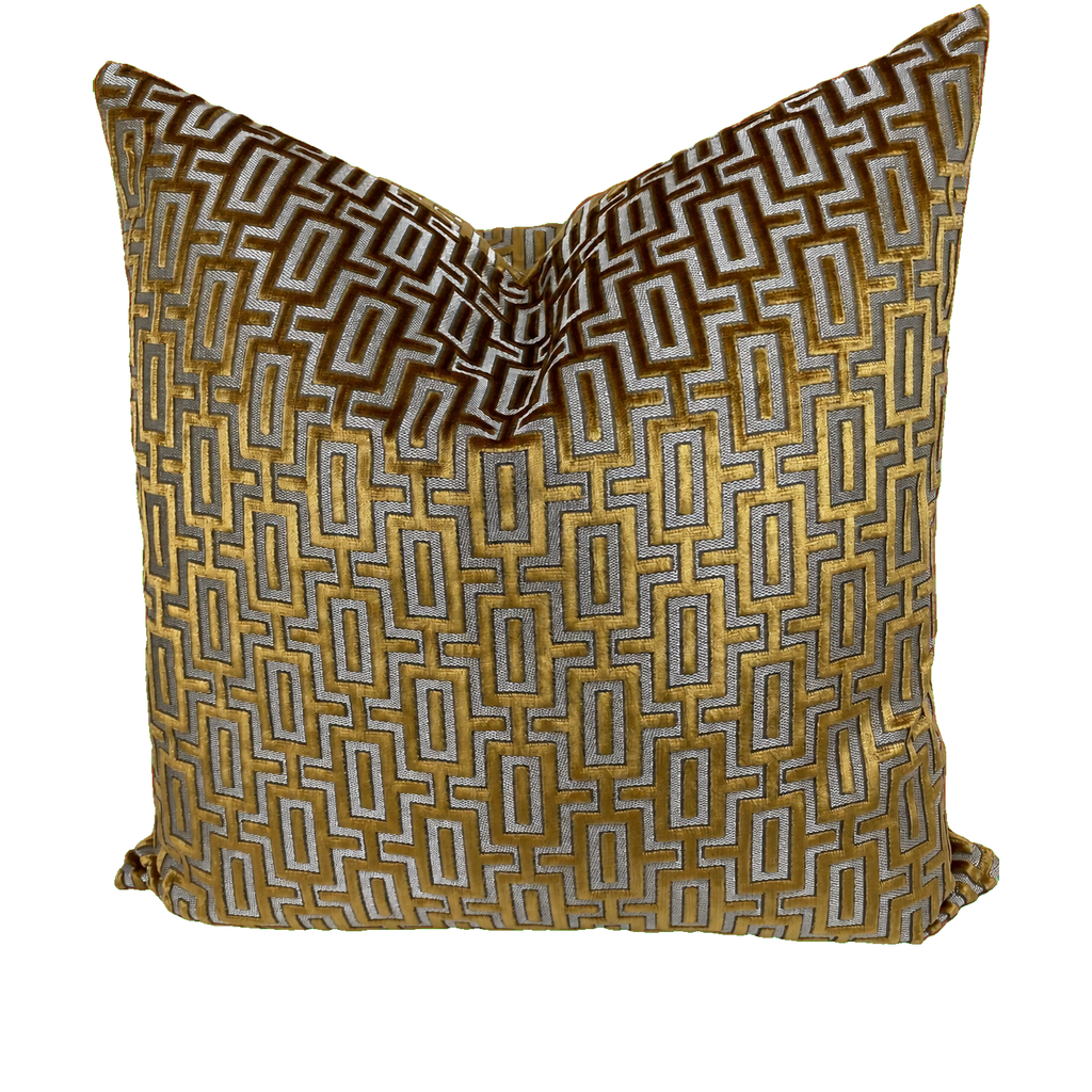 Bergman Topaz – 24" × 24" Luxury Square Pillow