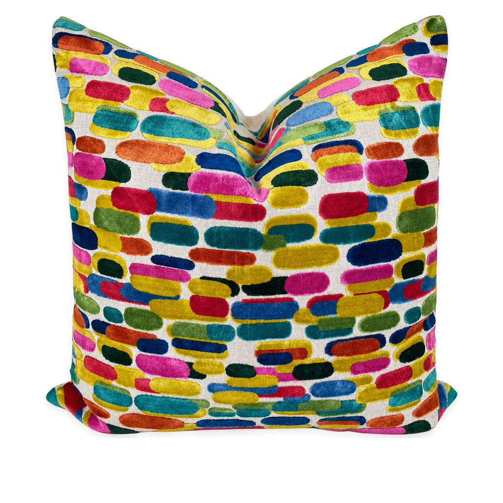 Capsules Carnival (Double Front) – 24" × 24" Luxury Square Pillow