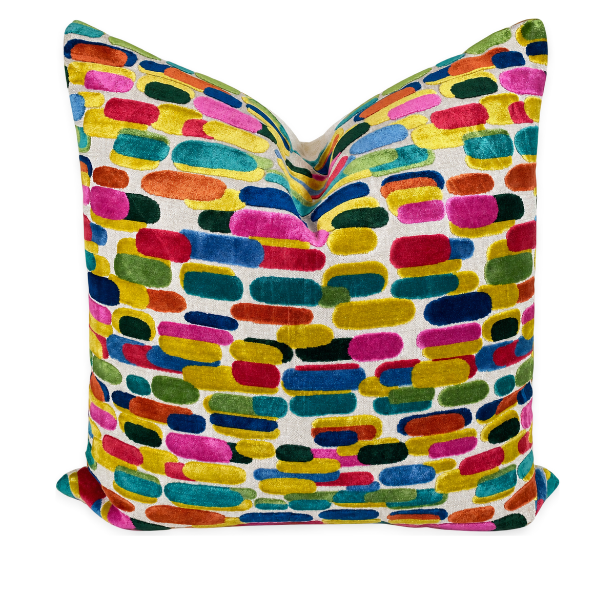 Capsules Carnival (Double Front) – 24" × 24" Luxury Square Pillow