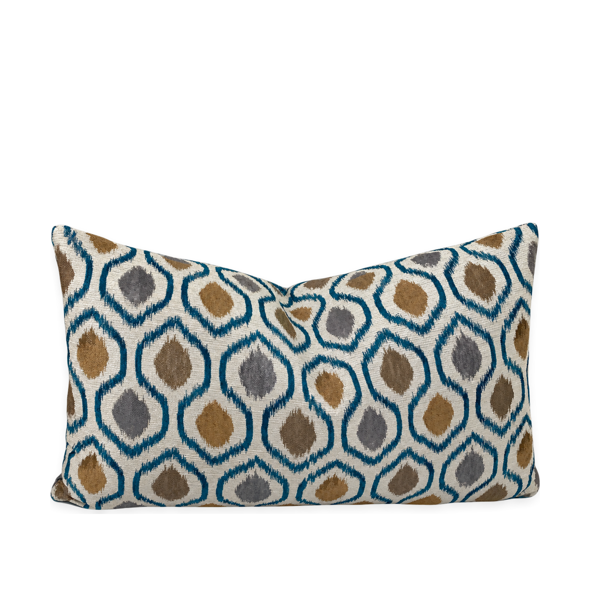 Brandon Turquoise – 24" × 14" Luxury Lumbar Pillow