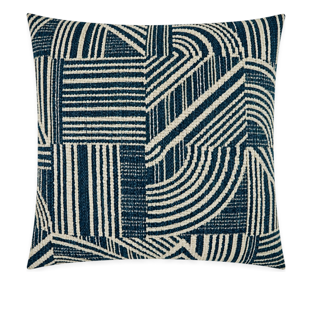 Zaria Azure – 24" × 24" Luxury Square Pillow