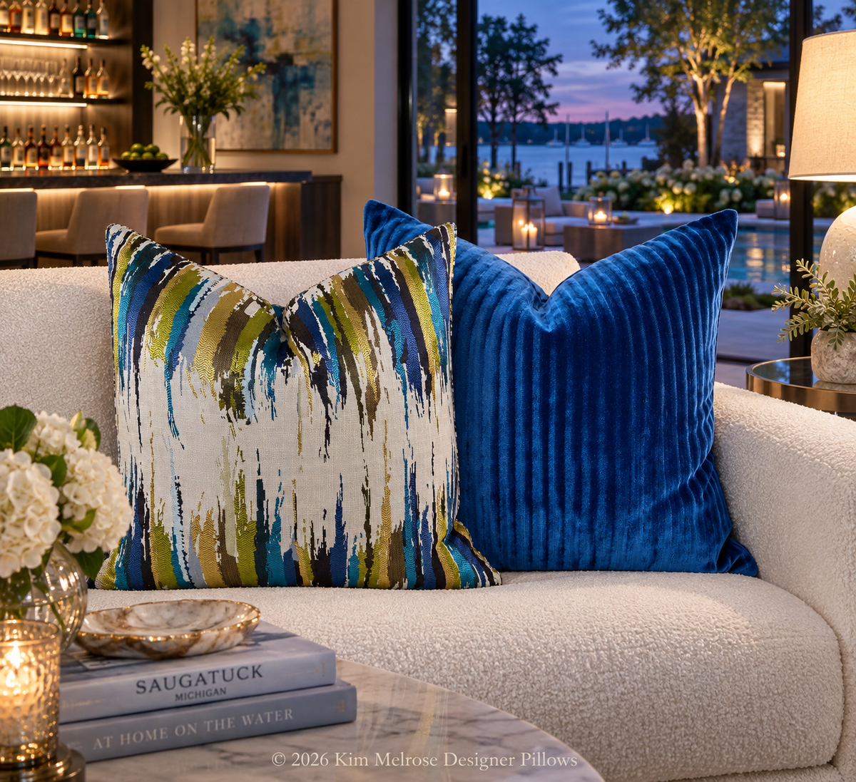 Hayworth Royal – 24" × 24" Luxury Square Pillow