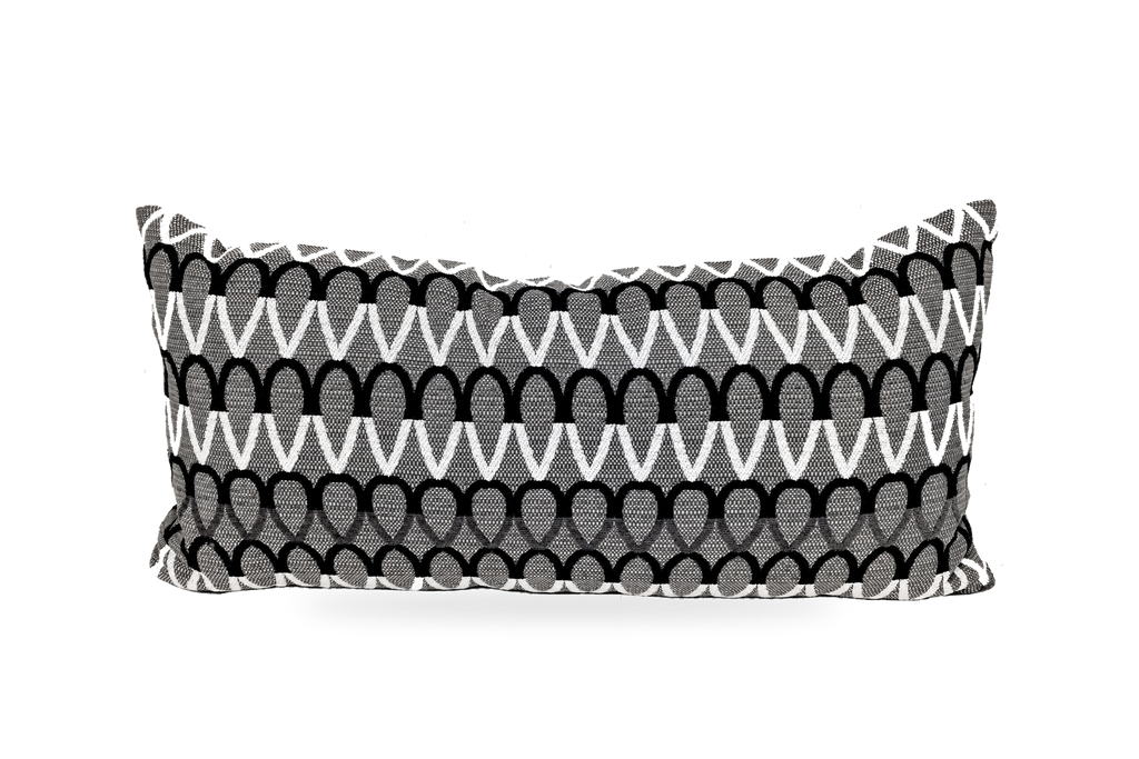 Lozenge – 22" × 12" Luxury Outdoor Lumbar Pillow