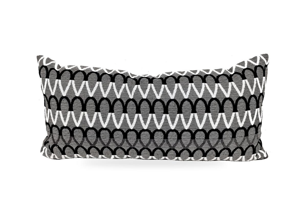 Lozenge – 22" × 12" Luxury Outdoor Lumbar Pillow