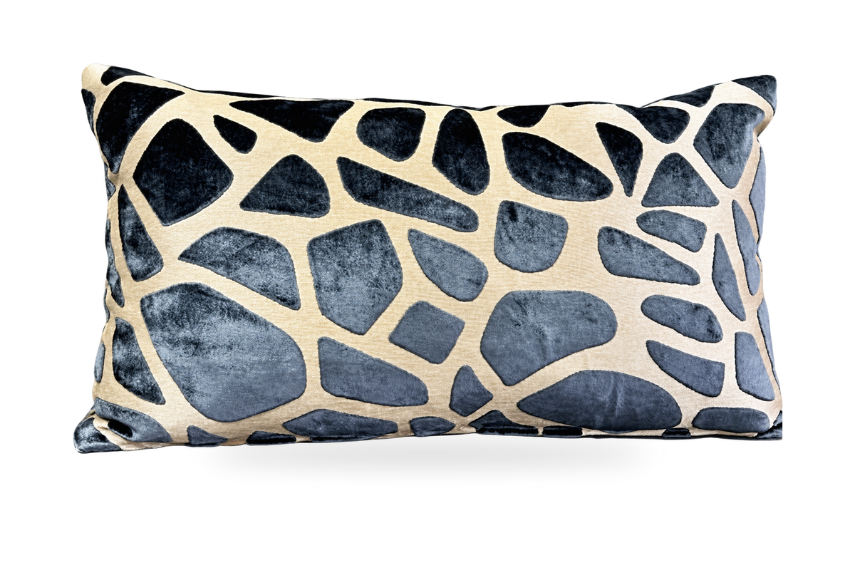 Slate Blue – 24" × 14" Luxury Lumbar Pillow