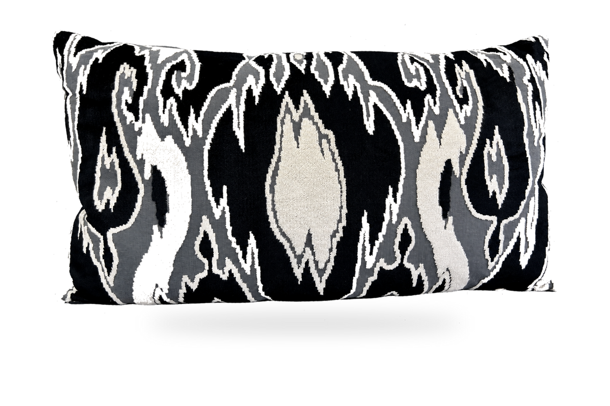 Maldives Domino – 24" × 14" Luxury Lumbar Pillow