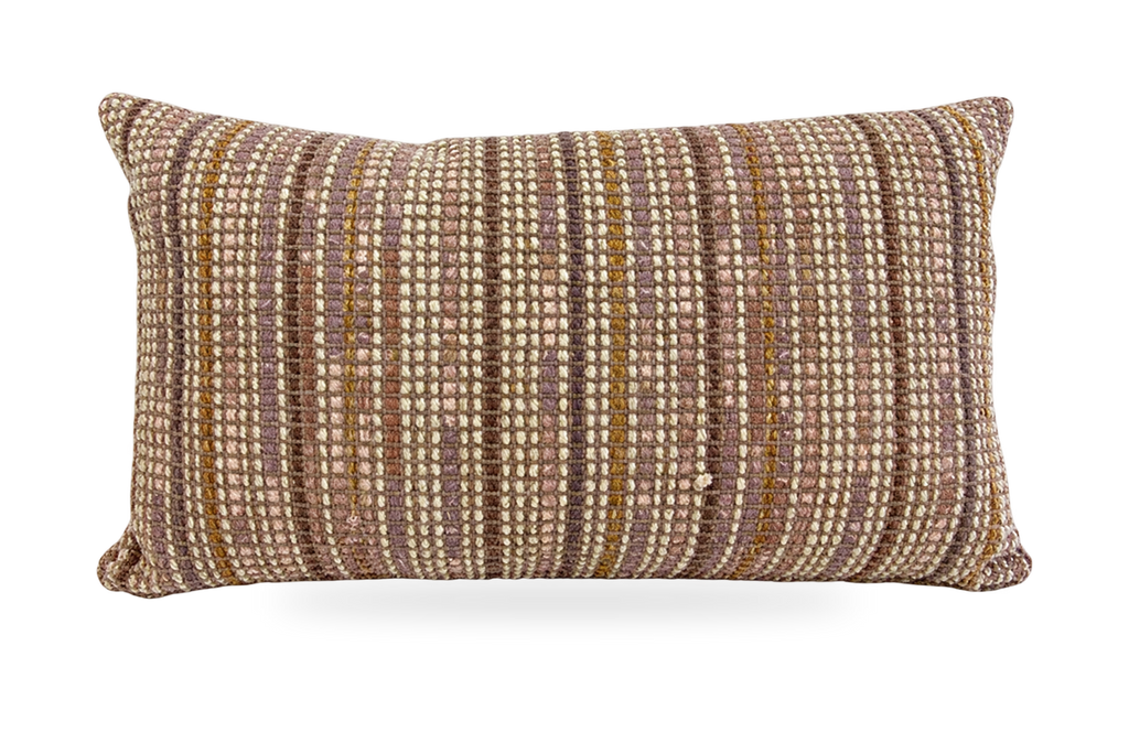 Madison Club Ribbon Rose – 24" × 14" Luxury Lumbar Pillow