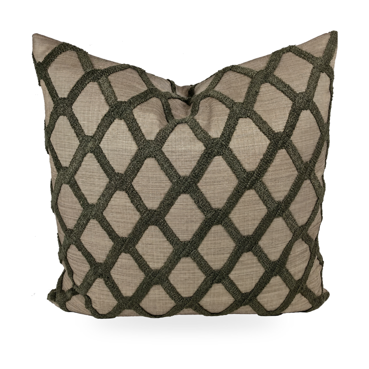 Mocha Dream – 24" × 24" Luxury Square Pillow