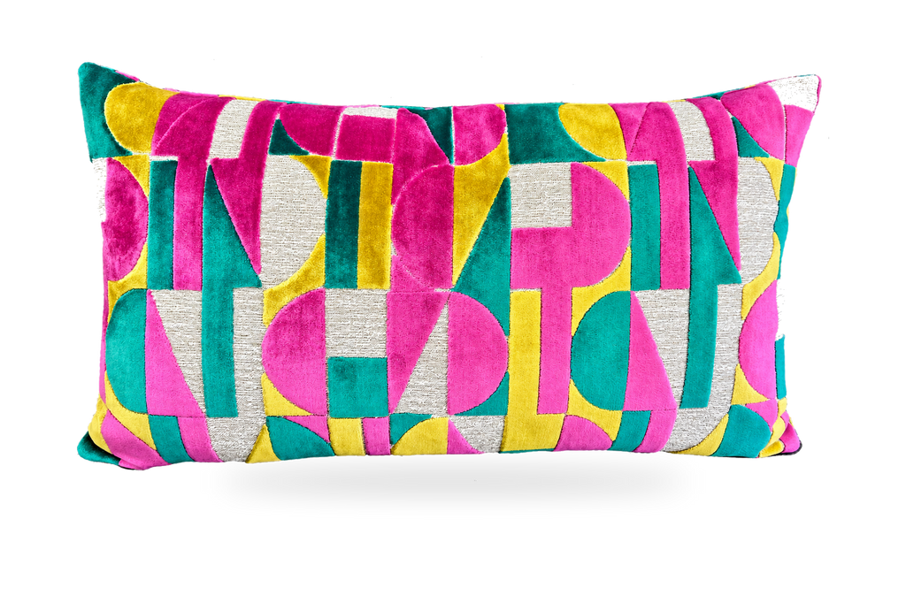 Moonstruck Confetti – 24" × 14" Luxury Lumbar Pillow