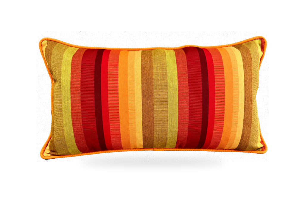 Morocco Stripe – 22" × 12" Luxury Outdoor Lumbar Pillow