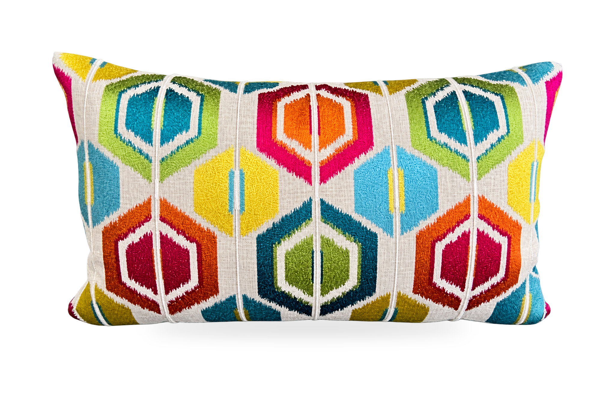 Palm Springs Modern – 24" × 14" Luxury Lumbar Pillow