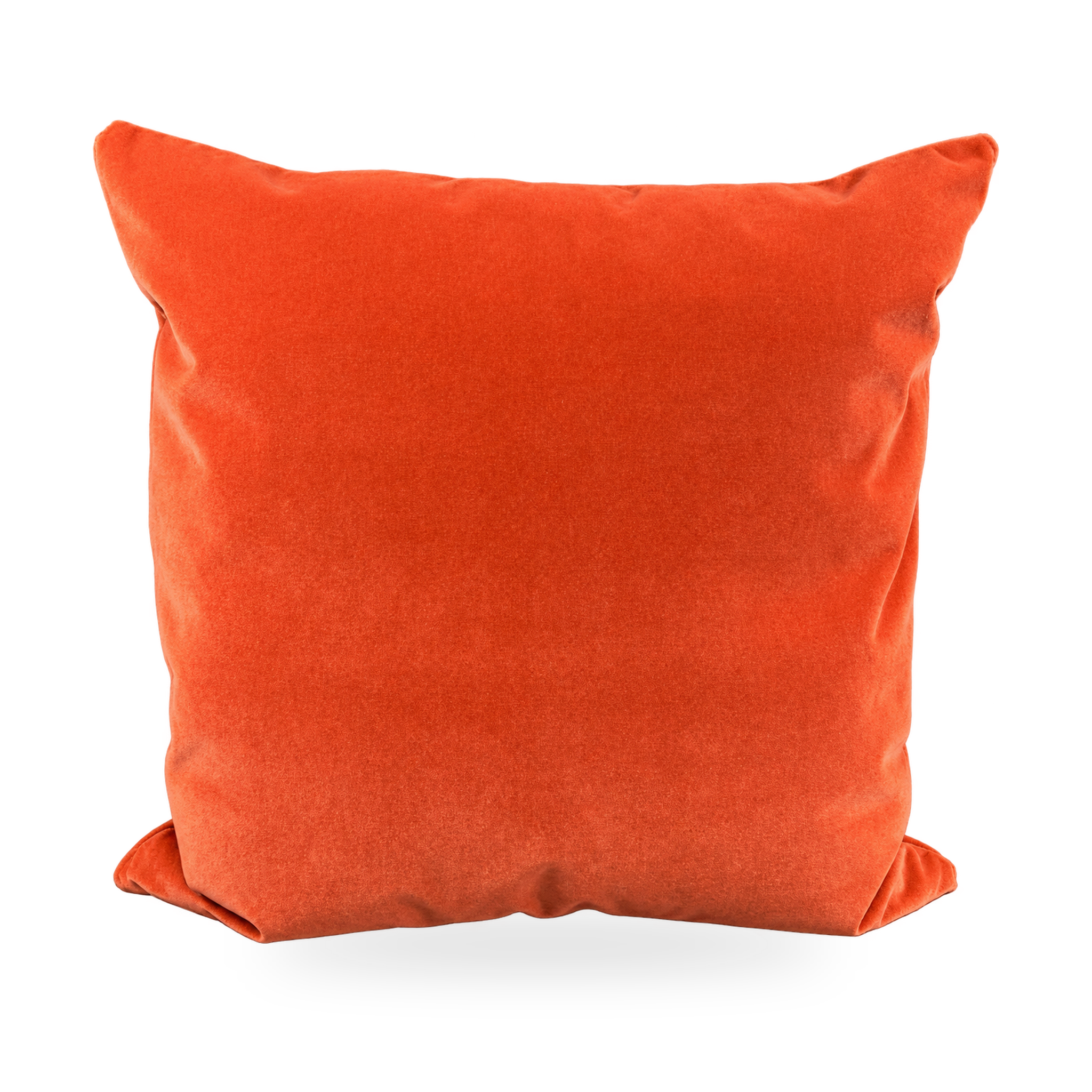 uxury Pillow – 24" × 24" – Paprika Mohair